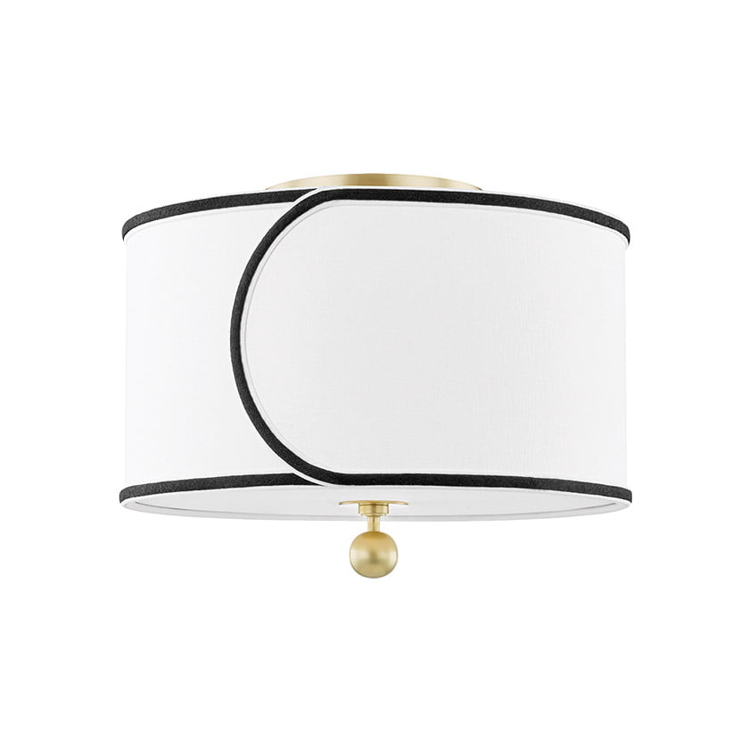 The Zara semi-flush mount fixture from Mitzi by Hudson Valley Lighting.