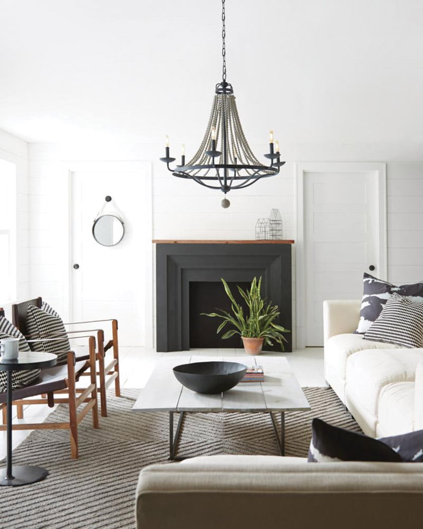 The Nori chandelier by Feiss Lighting.