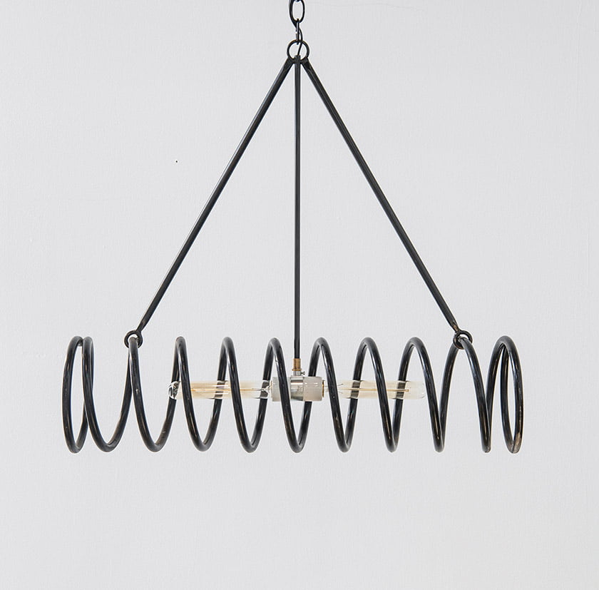 A reclaimed industrial spring.